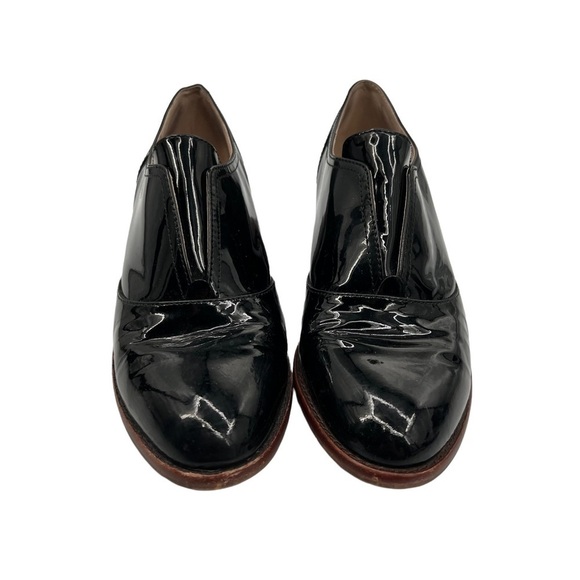 Louise et Cie Black Patent Pointed Toe Block Heel Loafers Size 7 (37) Women's - Picture 3 of 9